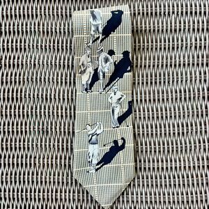 Pinehurst 1895 | 100% Silk, Hand in USA | Golf Theme | Excellent Condition